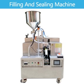 Fully Automatic Cosmetic Lotion Cream Tube Filling and Sealing Machine