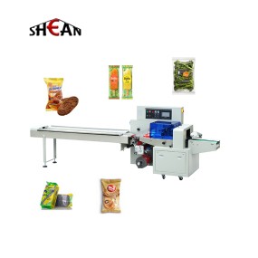 Vegetable packing machine with pillow bag