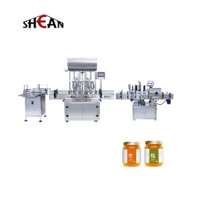 Automatic paste bottle filling machine capping line