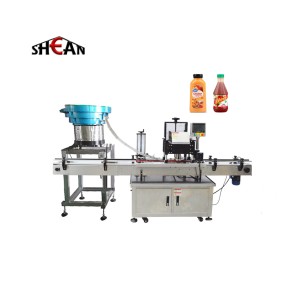 Automatic Linear Four Wheel Round Capper Plastic Bottle Screw automatic bottle capping machine