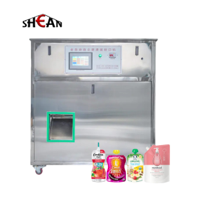 Fully automatic stand-up pouch liquid juice jam paste filling machine