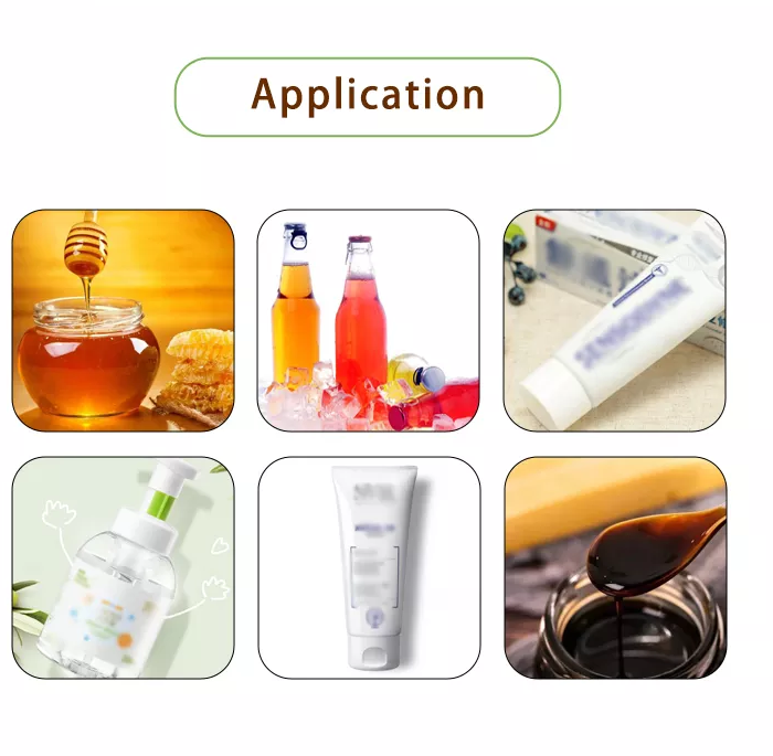 Cosmetic filling machine Application