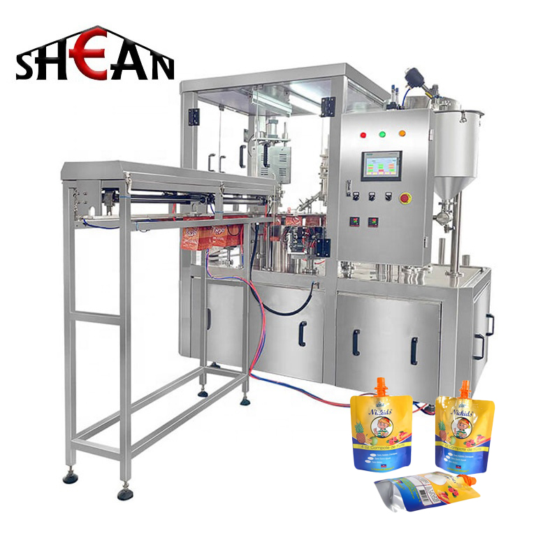 Fill Up Machine Fully Automatic Stand-Up Pouch Filling and Capping Machine | Filling ...
