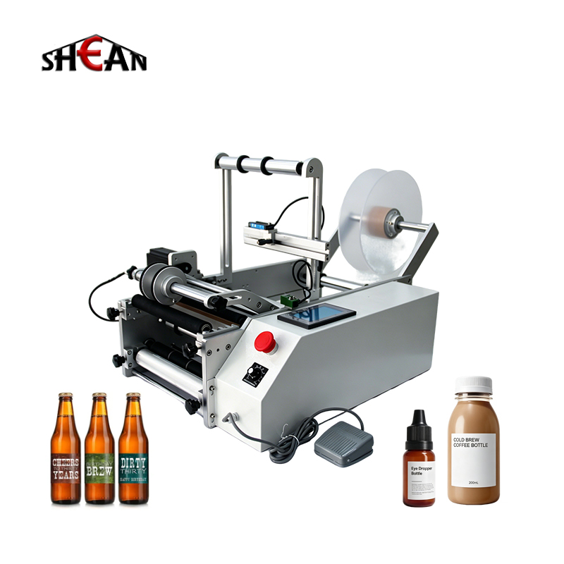 190 Semi Automatic Round Bottle Labeling Machine Electric Desktop ...