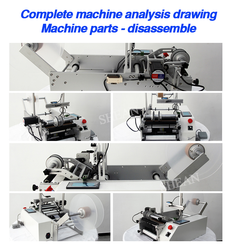 190 Semi Automatic Round Bottle Labeling Machine Electric Desktop ...